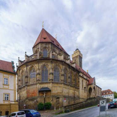 Bamberg, Almanya - 08 Ekim 2024: Bamberg, Almanya 'daki Our Lady Parish Kilisesi