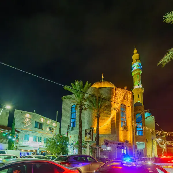 Jisr az-Zerkava, İsrail - 21 Mart 2025: Umar ibn el-Khattab Camii, Jisr az-Zerkava, Kuzey İsrail