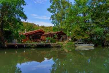 Bulgaristan 'ın doğusundaki Kamchiya Nehri ve Doğa Koruma Alanı manzarası