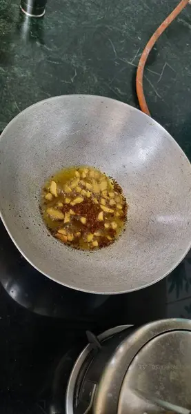 Lezzetli Asya yemeklerinin yakın görüntüsü