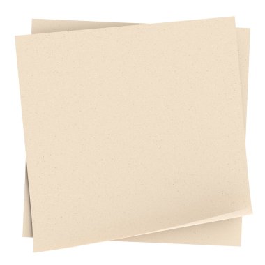 Üç boyutlu not kağıdı. Yapışkan bir not. 3B illüstrasyon.