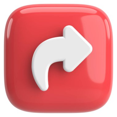 Paylaş düğmesi. Simgeyi paylaş. 3B illüstrasyon.