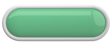 Üç boyutlu düğme. Boş tuş. 3B illüstrasyon.