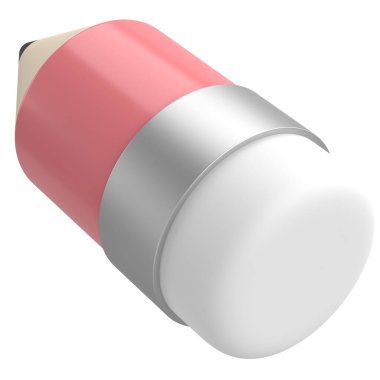 Üç boyutlu kalem. Üç boyutlu illüstrasyon. 3B görüntüleme.