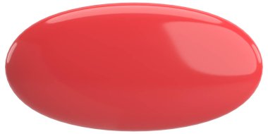 Üç boyutlu düğme. Boş tuş. 3B illüstrasyon.