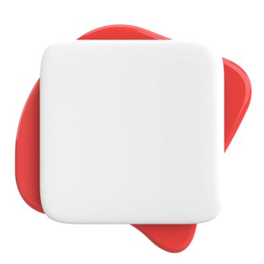 Konuşma balonu. Sohbet balonu. 3B illüstrasyon.