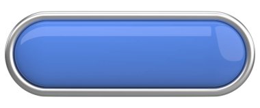 Üç boyutlu düğme. Boş tuş. 3B illüstrasyon.