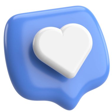 Düğme gibi. İkon gibi. 3B illüstrasyon.