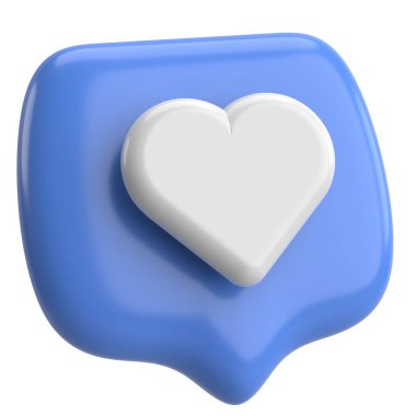 İkon gibi. Düğme gibi. 3B illüstrasyon.