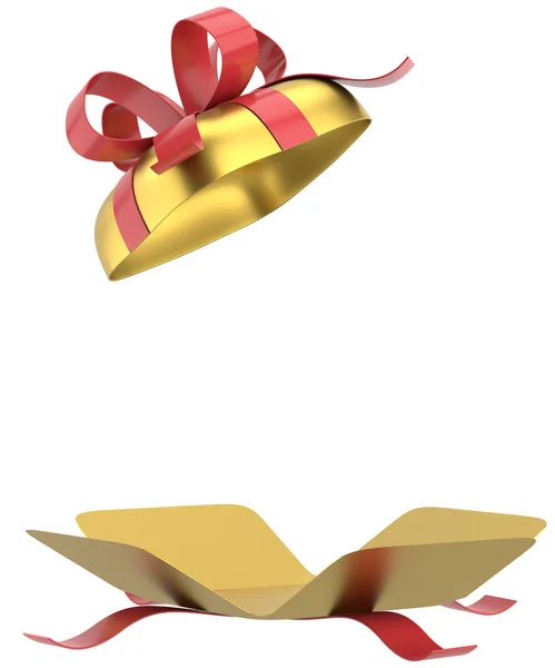 Ανοιγμένο Κουτί Δώρου Κουτί Δώρου Απεικόνιση — Φωτογραφία Αρχείου