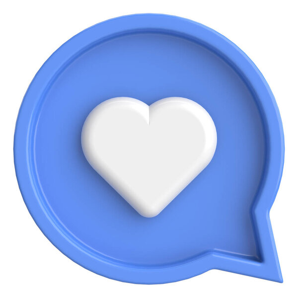 Like button. Like icon. 3D illustration.