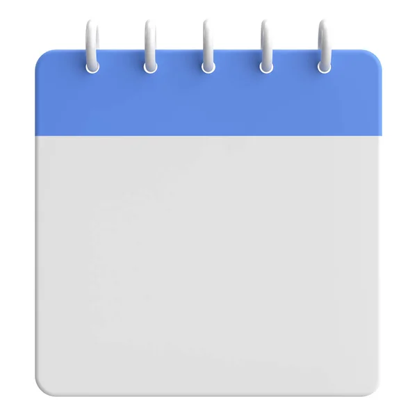 Leerer Kalender Kalender Illustration — Stockfoto