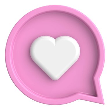 Düğme gibi. İkon gibi. 3B illüstrasyon.