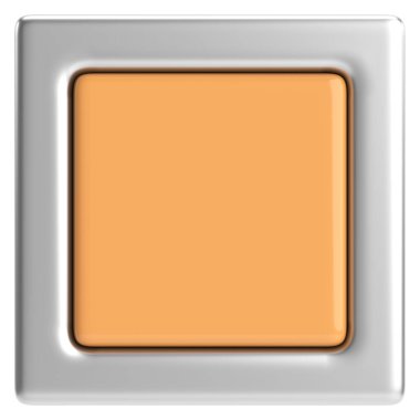 3D işaretlenmemiş onay kutusu. Boş çek kutusu. 3B illüstrasyon.