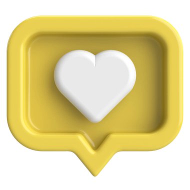 Düğme gibi. İkon gibi. 3B illüstrasyon.