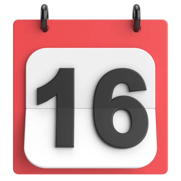 16Th Sixteenth Day Month Calendar Illustration — Stock Photo, Image