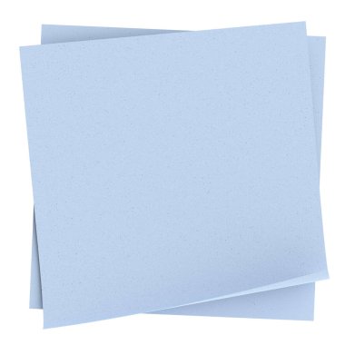 Üç boyutlu not kağıdı. Yapışkan bir not. 3B illüstrasyon.