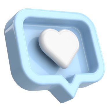 İkon gibi. Düğme gibi. 3B illüstrasyon.