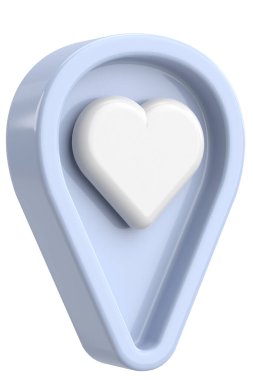 İkon gibi. Üç boyutlu simge. 3B illüstrasyon.