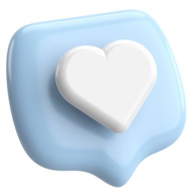 Düğme gibi. İkon gibi. 3B illüstrasyon.