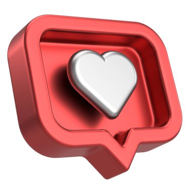 İkon gibi. Düğme gibi. 3B illüstrasyon.