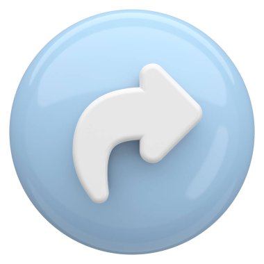 Paylaş düğmesi. Simgeyi paylaş. 3B illüstrasyon.