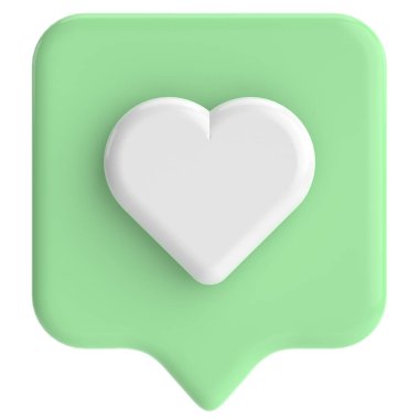 İkon gibi. Üç boyutlu simge. 3B illüstrasyon.