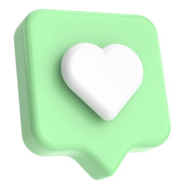 İkon gibi. Üç boyutlu simge. 3B illüstrasyon.