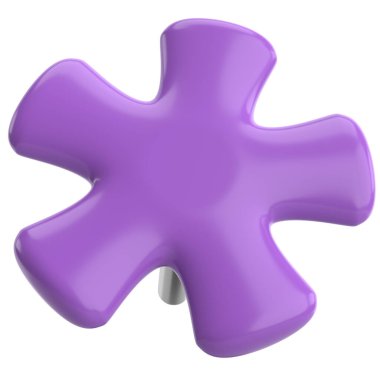 Pimi çek. Çizim iğnesi. Üç boyutlu pim. 3B illüstrasyon.