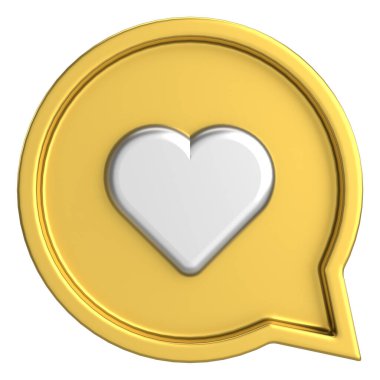 Düğme gibi. İkon gibi. 3B illüstrasyon.