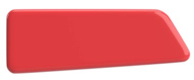 Üç boyutlu düğme. Boş tuş. 3B illüstrasyon.