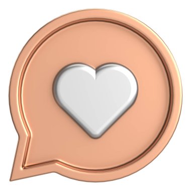 Düğme gibi. İkon gibi. 3B illüstrasyon.