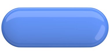 Üç boyutlu düğme. Boş tuş. 3B illüstrasyon.