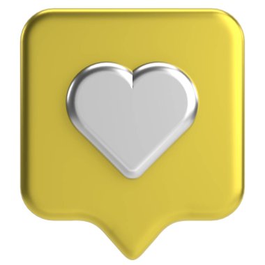 İkon gibi. Üç boyutlu simge. 3B illüstrasyon.