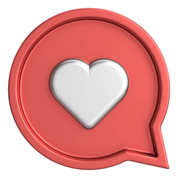 Like button. Like icon. 3D illustration.