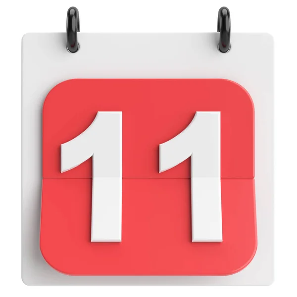 11Th Décimo Primeiro Dia Mês Calendário Ilustração — Fotografia de Stock