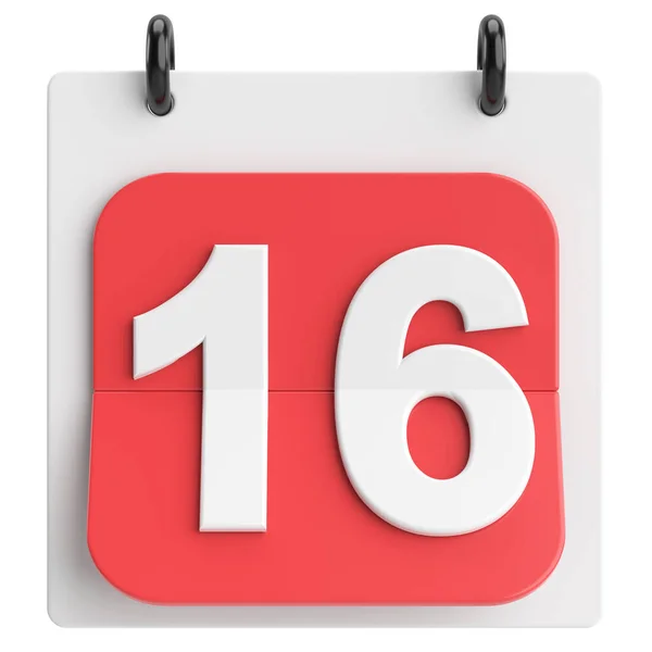 16Th Sixteenth Day Month Calendar Illustration — Stock Photo, Image
