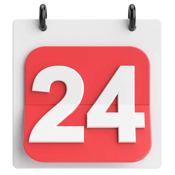 24E Vierentwintigste Dag Van Maand Kalender Illustratie — Stockfoto