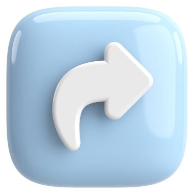 Paylaş düğmesi. Simgeyi paylaş. 3B illüstrasyon.