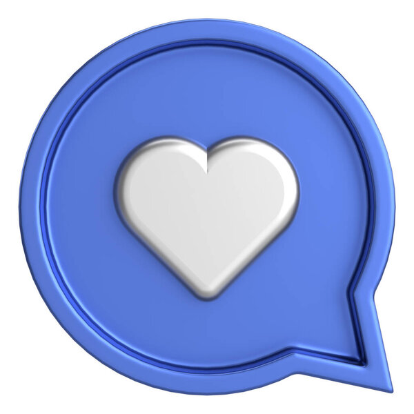 Like button. Like icon. 3D illustration.