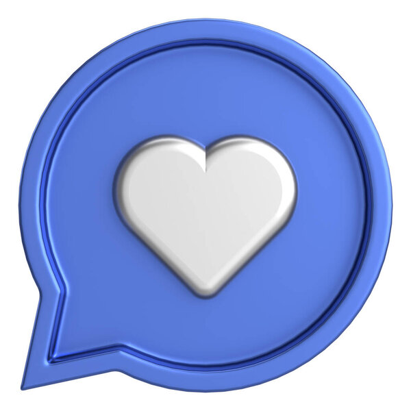 Like button. Like icon. 3D illustration.