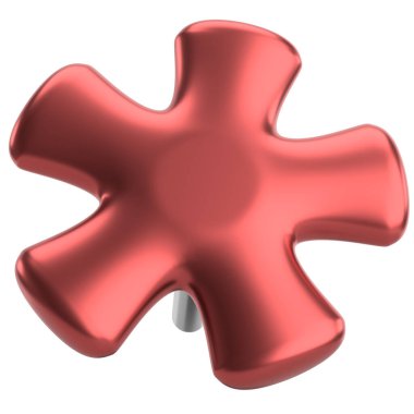 Pimi çek. Çizim iğnesi. Üç boyutlu pim. 3B illüstrasyon.