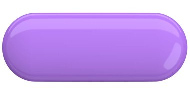 Üç boyutlu düğme. Boş tuş. 3B illüstrasyon.