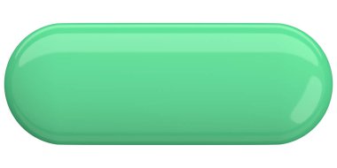 Üç boyutlu düğme. Boş tuş. 3B illüstrasyon.