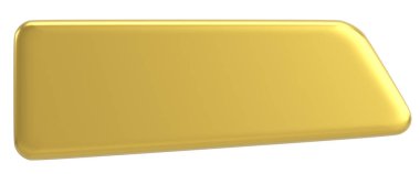 Üç boyutlu düğme. Boş tuş. 3B illüstrasyon.