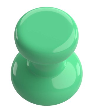 Pimi çek. Çizim iğnesi. Üç boyutlu pim. 3B illüstrasyon.