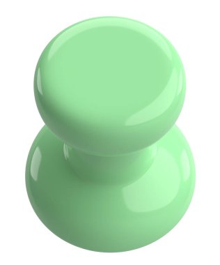 Pimi çek. Çizim iğnesi. Üç boyutlu pim. 3B illüstrasyon.