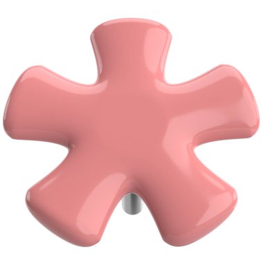 Pimi çek. Çizim iğnesi. Üç boyutlu pim. 3B illüstrasyon.