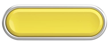 Üç boyutlu düğme. Boş tuş. 3B illüstrasyon.