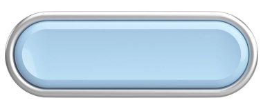 Üç boyutlu düğme. Boş tuş. 3B illüstrasyon.